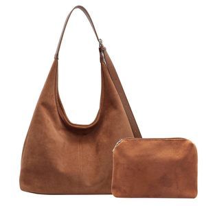 Brown Suede Hobo & Tote Bags - Large Slouchy Shoulder Bag ;)
